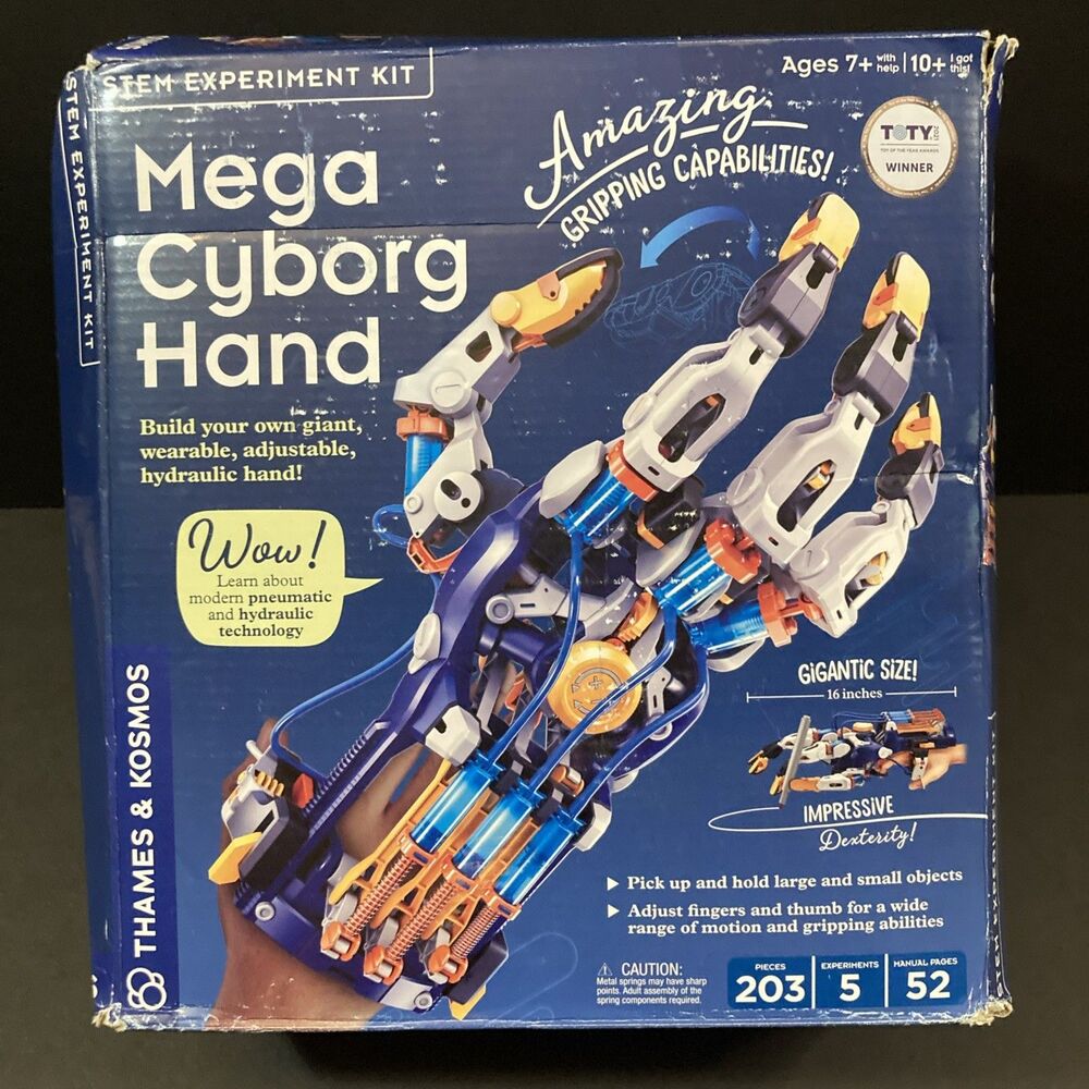 New! Thames & Kosmos Mega Cyborg Hand STEM Experiment Kit Kids Toy